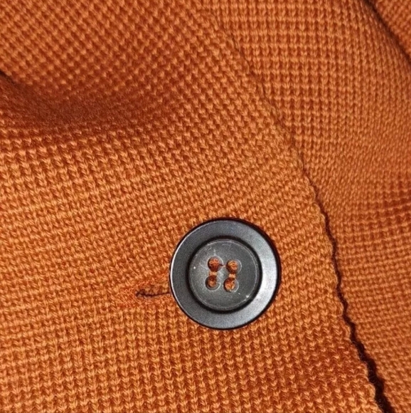 Annette Görtz Orange German Sweater Women Size Medium Button Up Cardigan B22#21 - Picture 7 of 12